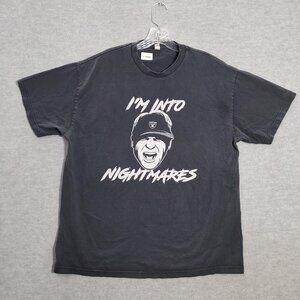Oakland Raiders‎ Men Shirt XL Black I'm Into Nightmares Graphic Crew Neck READ